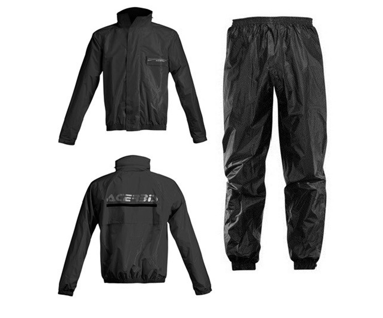 TRAJE DE LLUVIA ACERBIS LOGO 2 PIEZAS NEGRO S